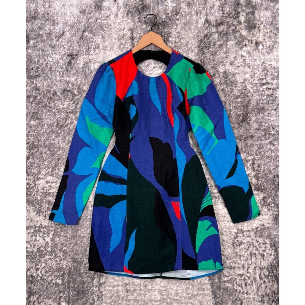 Anthropologie Colorful Abstract Mini Dress